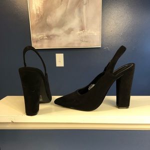 Black Sling Back Shoes
